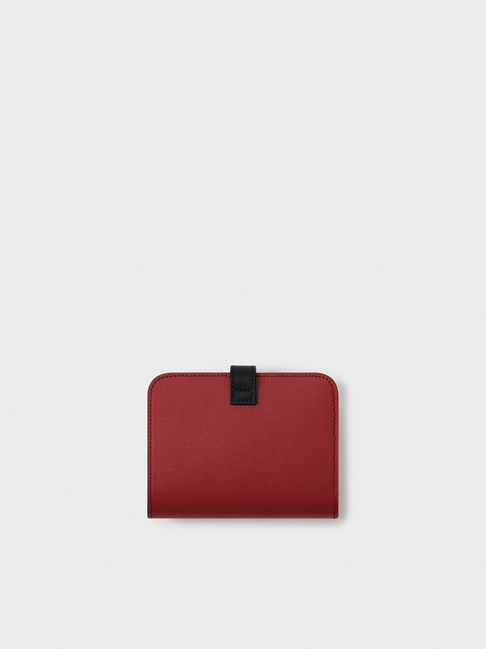 Mia Card Holder Red Black Snap