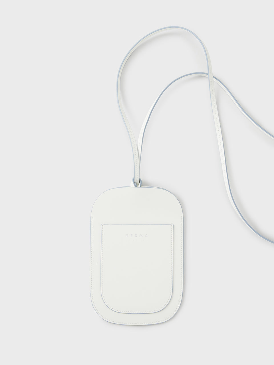 Poche Phone Case Crossbody White Bluebell Edge