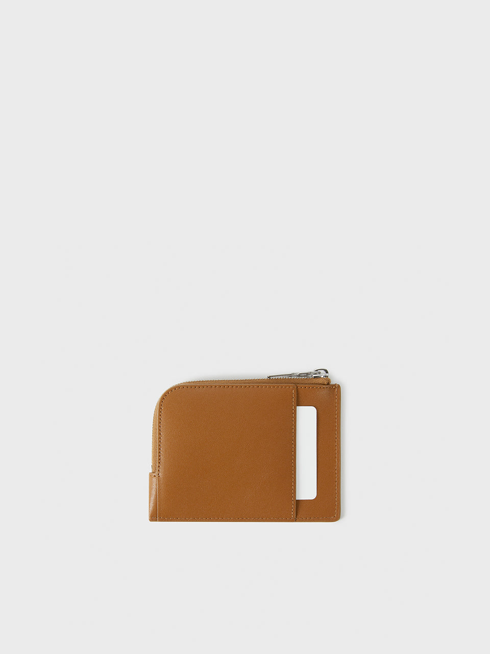 Arc Zip Coin Purse Tan