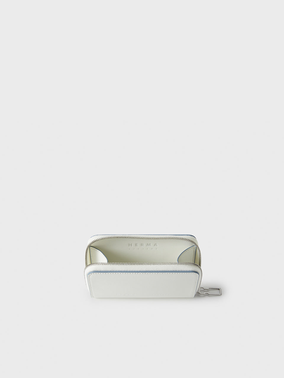 Rodi Zip Card Case White Bluebell Edge