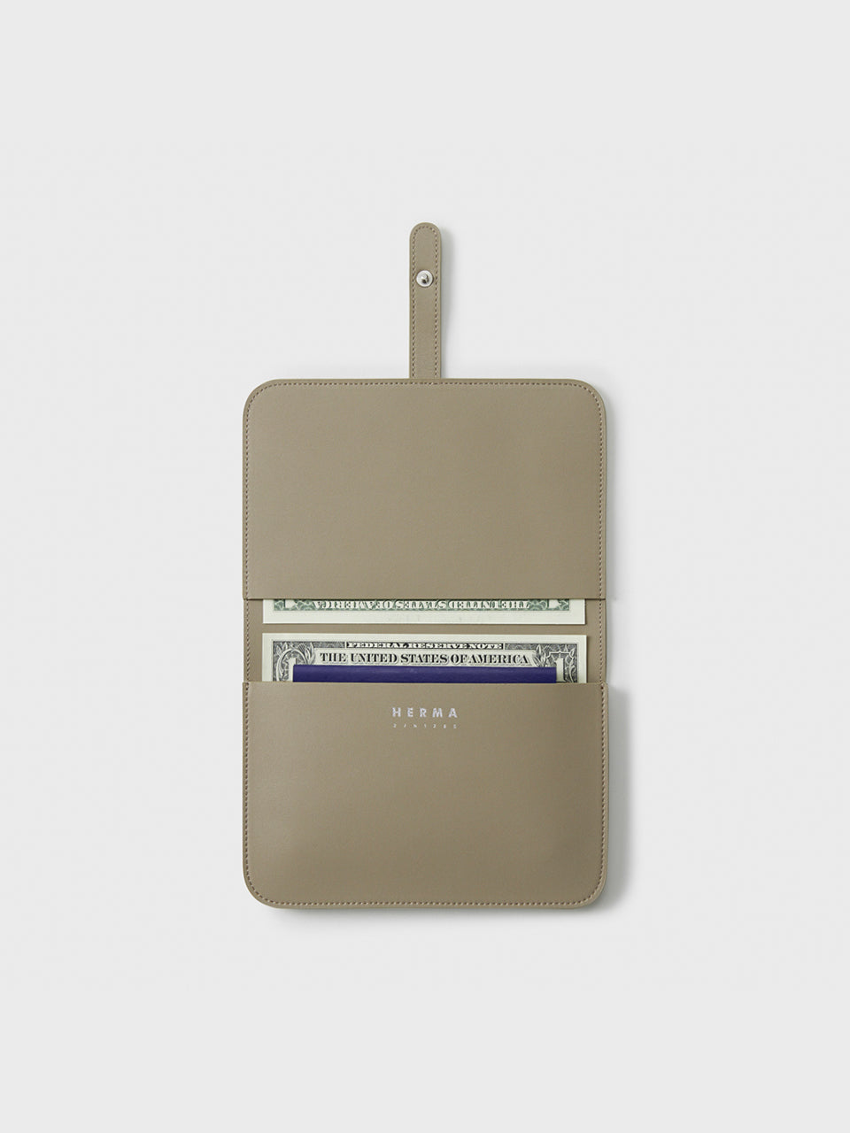 Voye Travel Wallet Ecru