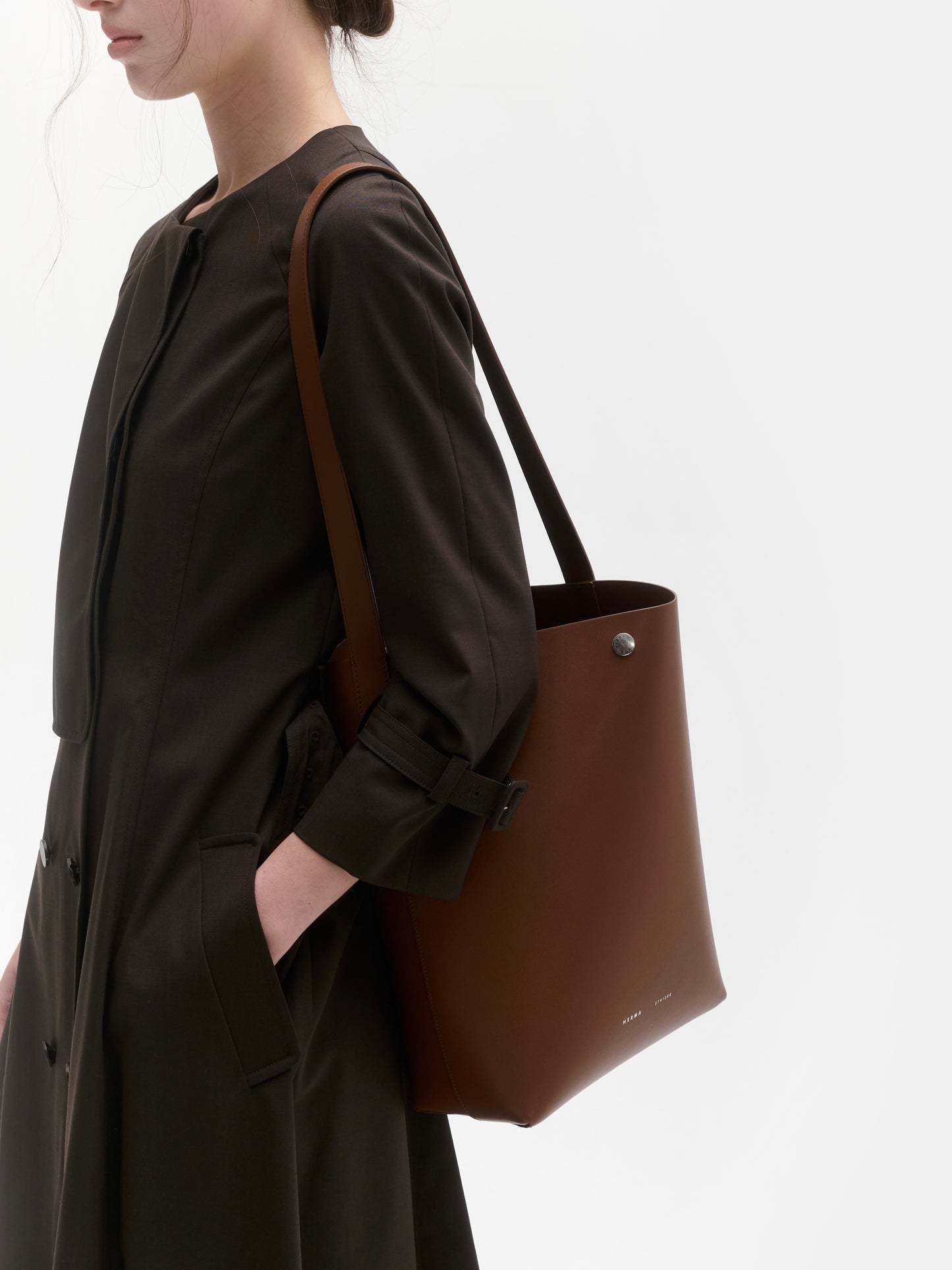 Large Cabas Shoulder Bag Wood