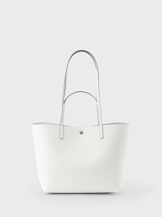 Terre Shopper Bag White Bluebell Edge