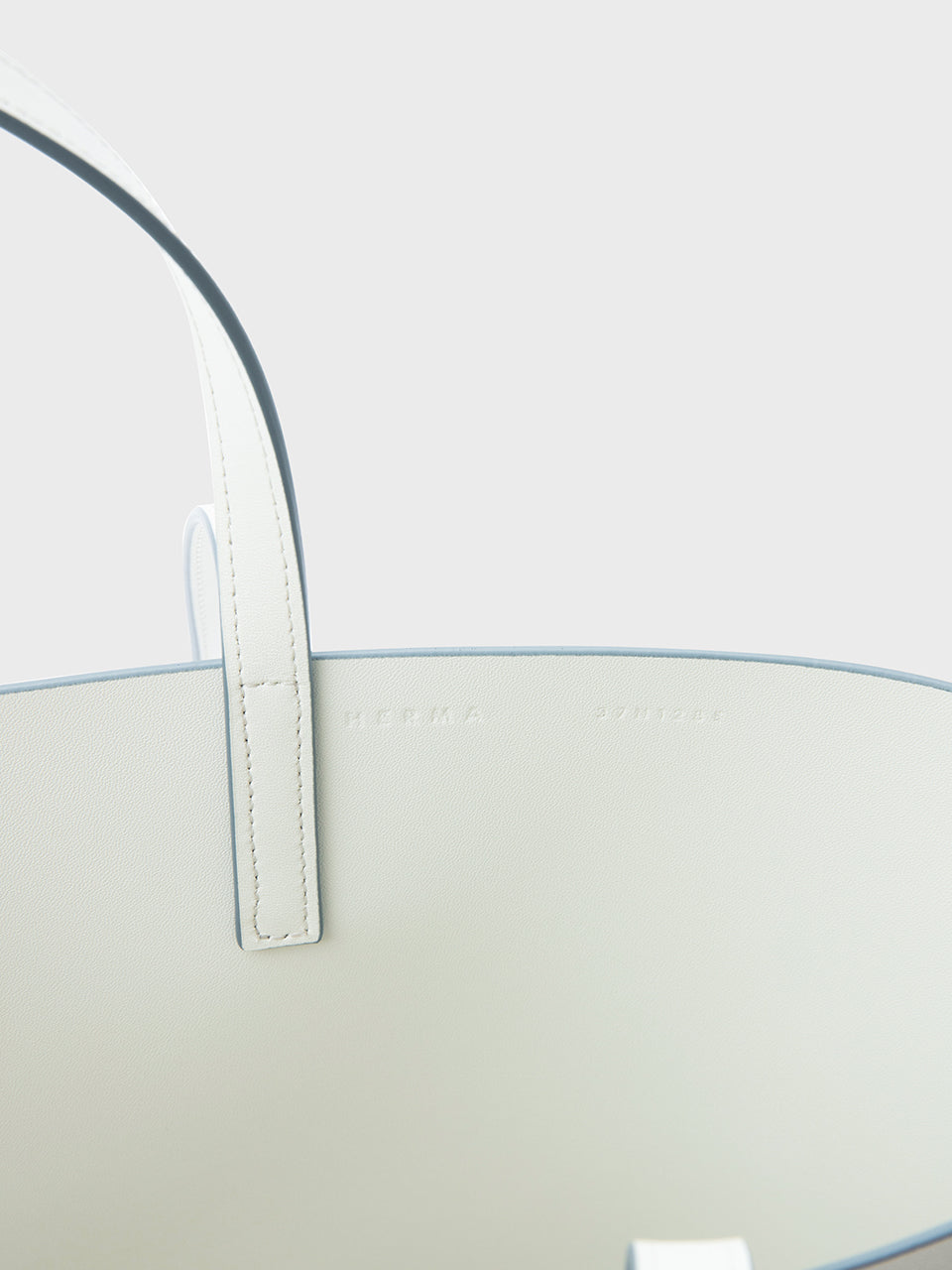 Terre Shopper Bag White Bluebell Edge