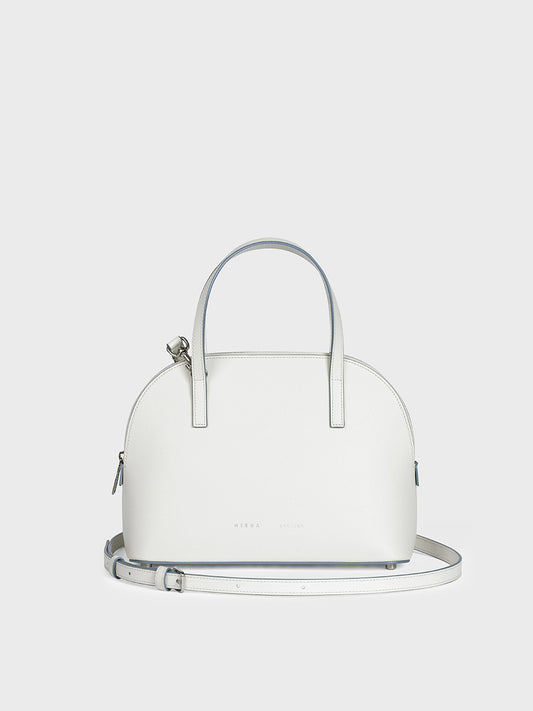 Loe 24 Top Handle Bag White Bluebell Edge